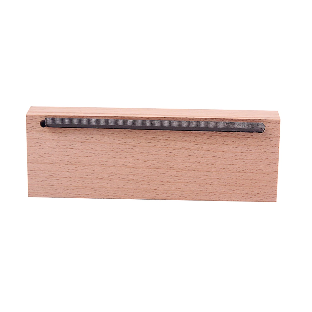 

Chamfered Wood Blocks Guitar Tool Maple Woody Fret File Cutting Accessories Long Lifespan Effortless Grinding Compact Size