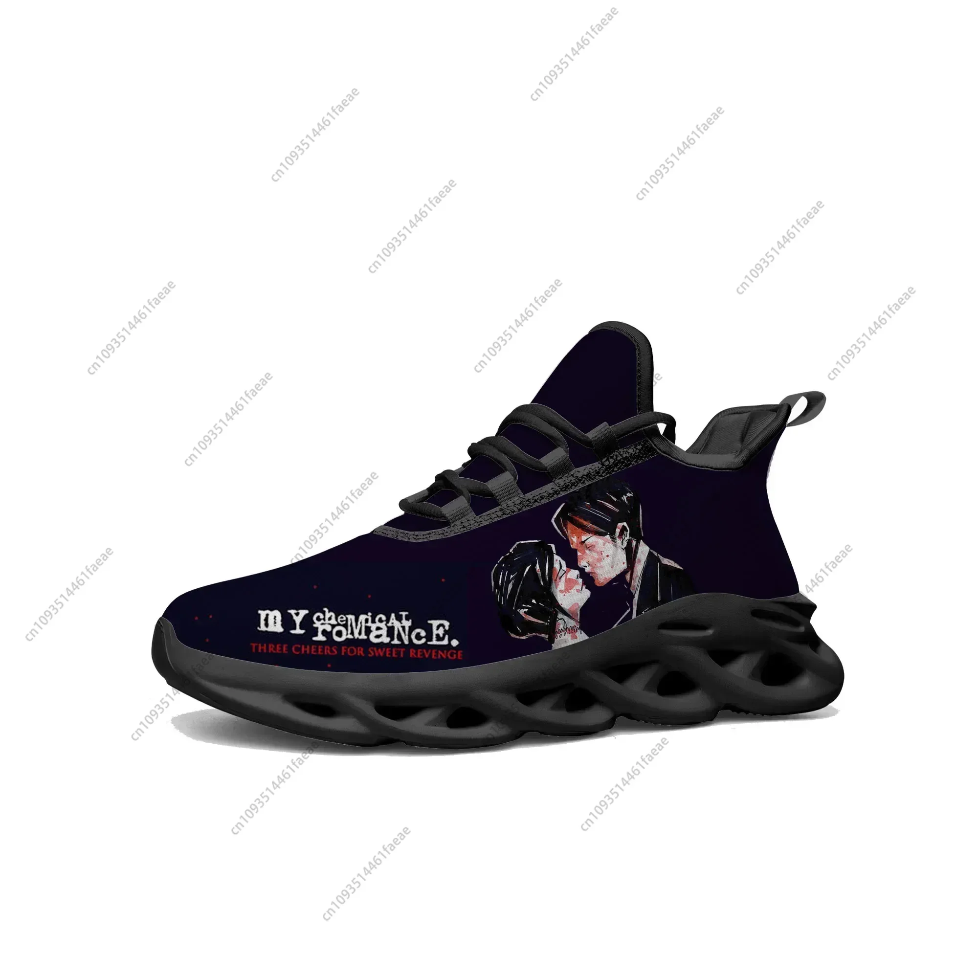 

Romance Rock Band Flats Sneakers Mens Womens Chemical Sports Running Shoe Sneaker Lace Up Mesh Footwear Tailor-made Shoe Black