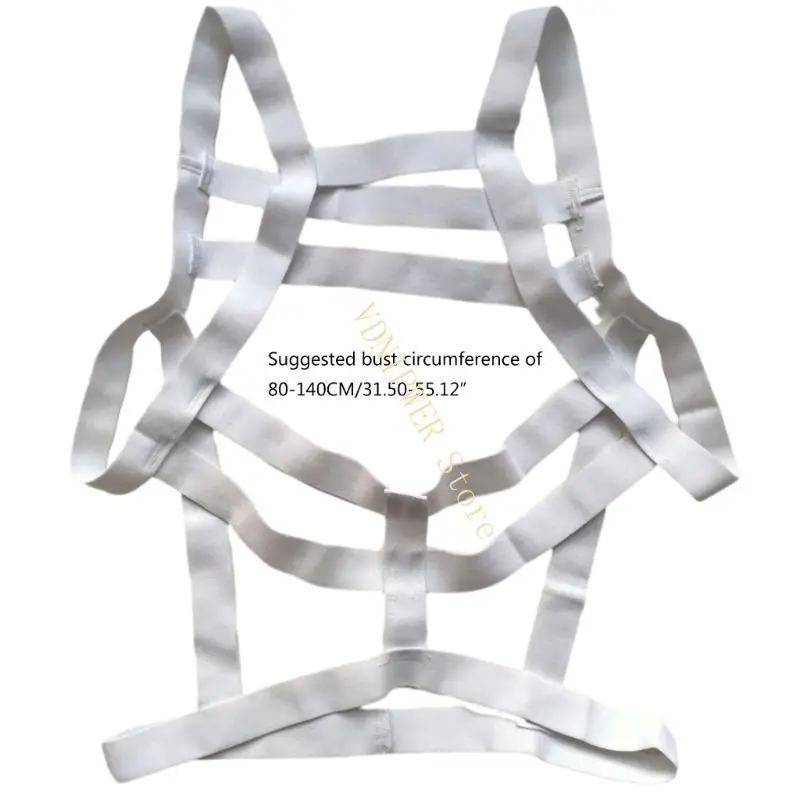 Cinto arnês punk peito para homens góticos cintos ombro góticos músculos protetores vestidos cinto acessórios festa