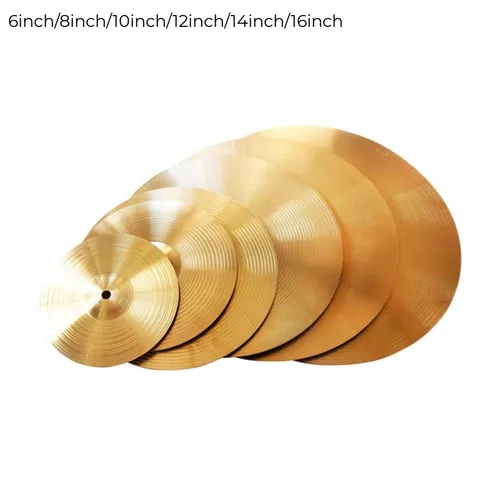 Imagen 2 del producto 1 unidad de tambores de 6/8/10/12/14/16 pulgadas, platillos de latón, salpicaduras de percusión, platillos de charles, tambores de Jazz, accesorios de instrumentos musicales