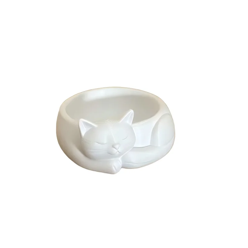 3D Printed Sleeping Cat Flowerpot Succulent Plant/small Potted Plant Special Healing Decoration Home Decoration Accessories