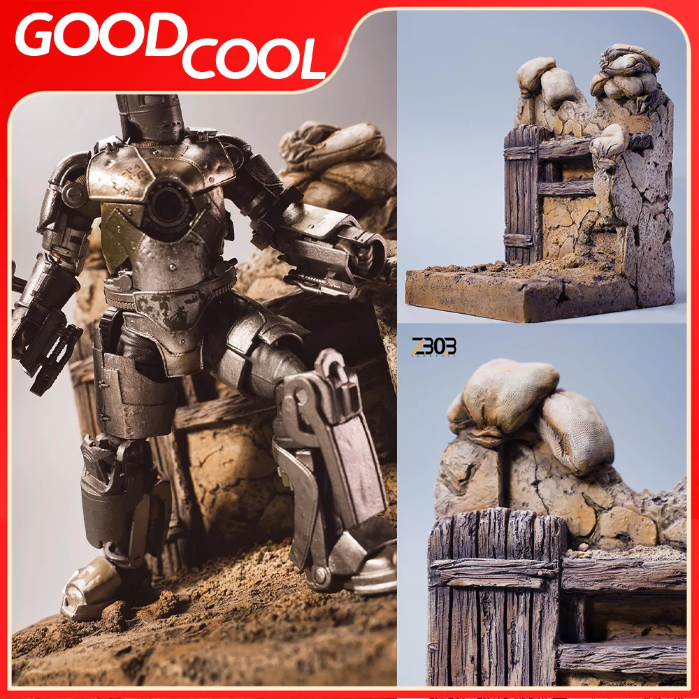 ZBOBTOYS Z2204 1/12 Scale Soldier Mini Model Trench Scene Accessory Simulation Model For 6 in Action Figure For Fans Collection