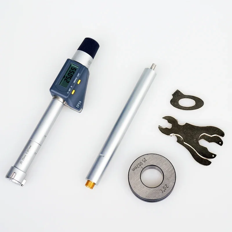 Electronic digital display three-point/three jaw inner diameter micrometer 6-300mm aperture 0.001 high-precision micrometer