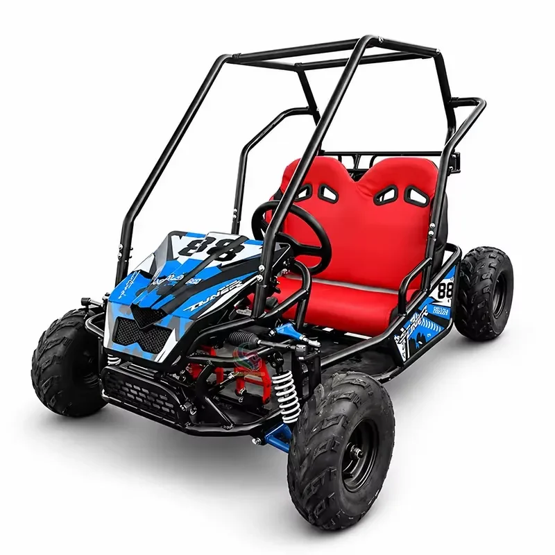 YWM Certificate Mota 125cc Two Seat Off Road Go Kart Powered Karts Dune Buggy for Adults and Kids