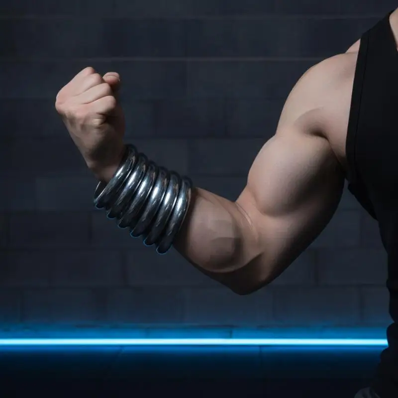 Durable Steel Kung Fu Weighted Bracelet Adjustable Counterweight Strength Training Gear for Martial Arts Enthusiasts