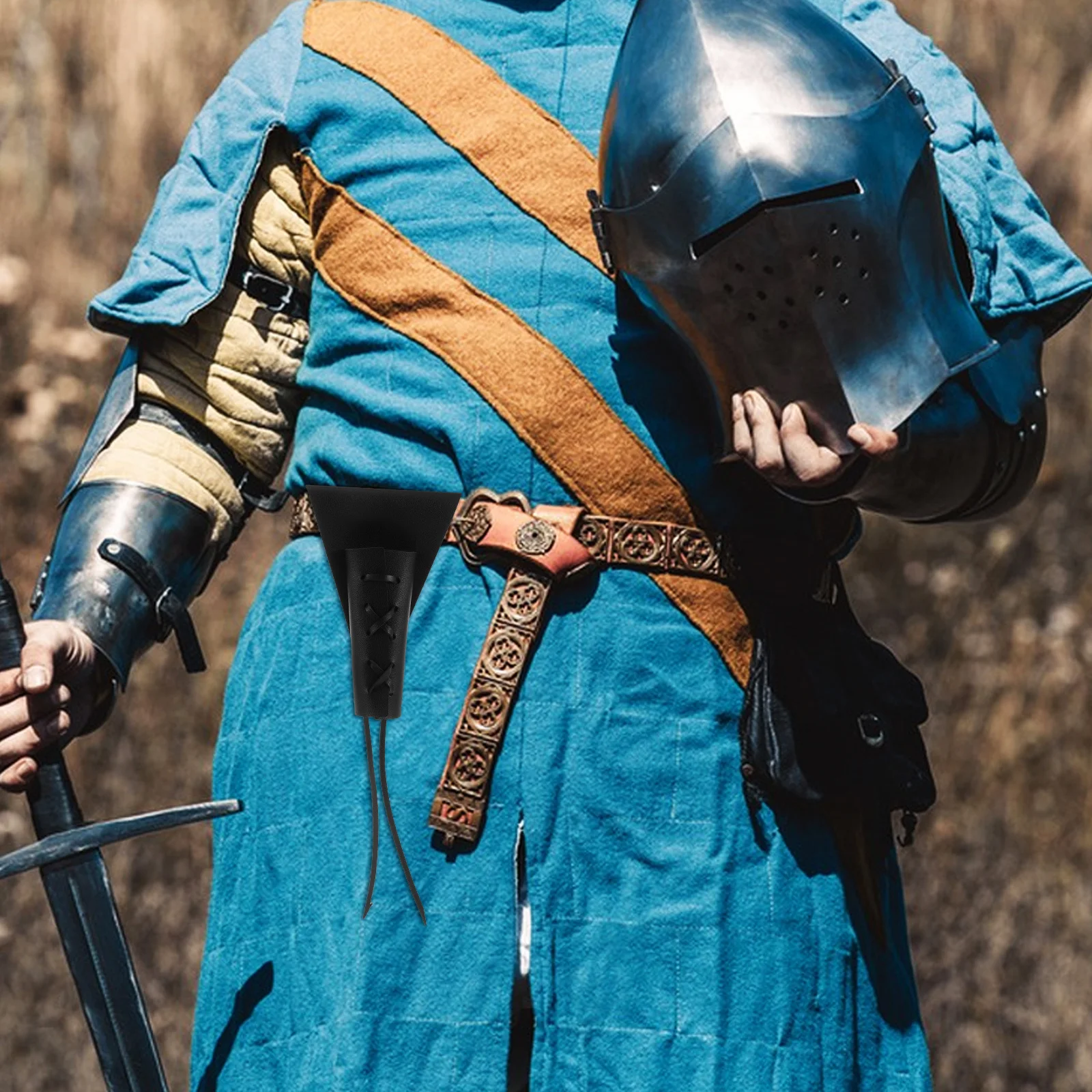 

Pu Sword Sleeve Holder Medieval Costume Accessory For Cosplay Stage Performance Sword Frog Portable Protector