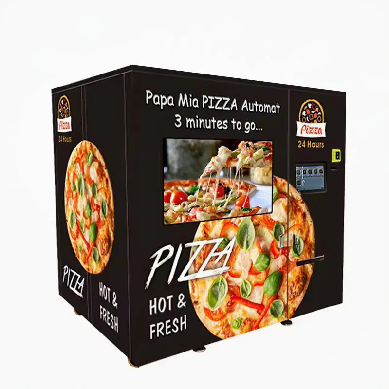 Customized Pizza Vending Machine for Sale Automatic Pizza Vending Machine 304 Stainless Steel 24H Unmanned Touch Screen