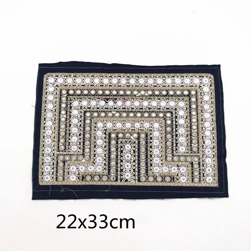 1Pcs Colorful Boutique Cross Stitch Embroidery Accessories Applique Ethnic Embroidery Flower Sewing Patches