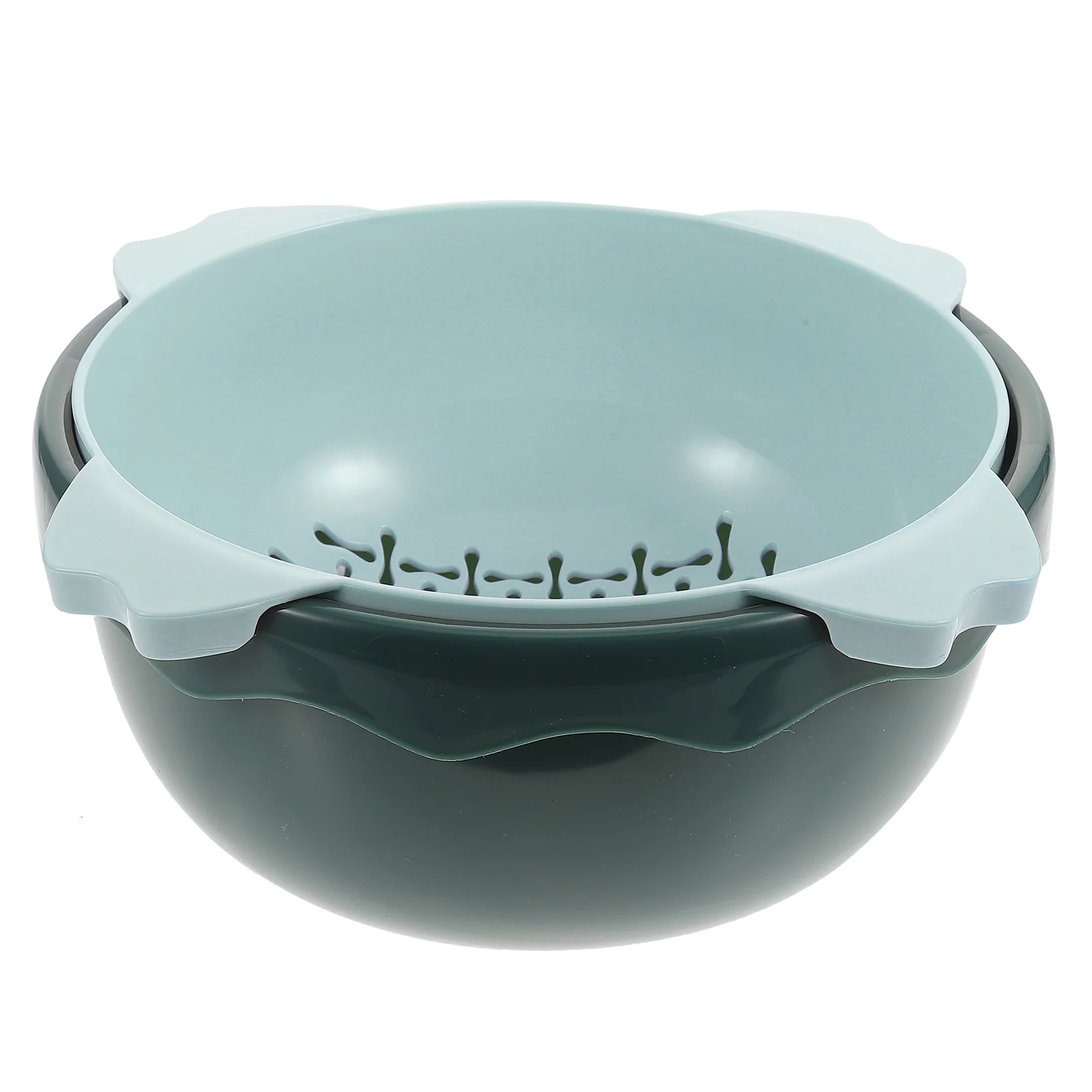 

Double-Layer Drain Basket High-Quality PP Kitchen Fruit Vegetable Drying Storage No Peculiar Smell Long Service Life Practical