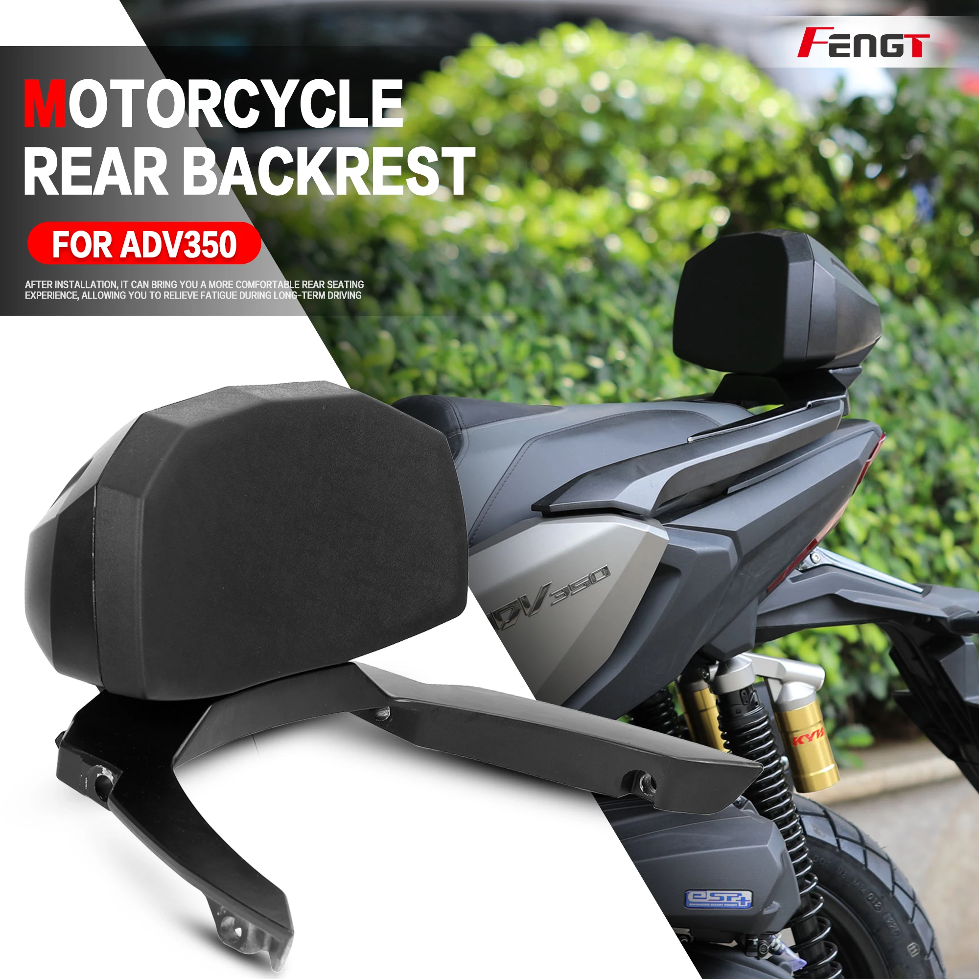 Per Honda Forza350 NSS350 NSS FORZA ADV350 2021-2025: Supporto per Schienale Posteriore Moto, Cuscino Poggiaschiena Passeggero