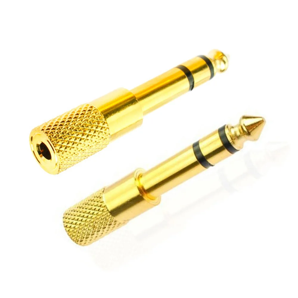 6.5mm Male to 3.5mm Female Audio Adapter Stereo Jack Converter For Guitar Microphone Headphone Recording Studio Aux Connector