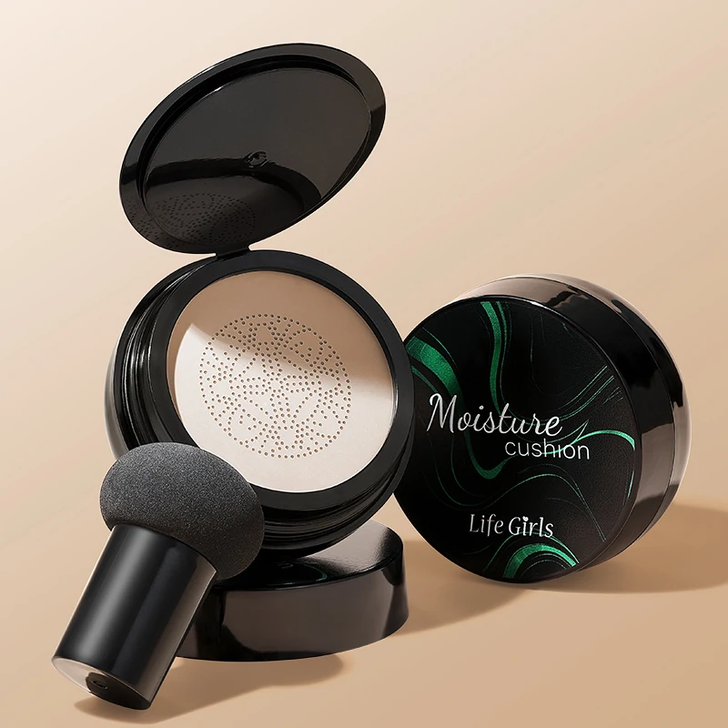 Life Girls Fungo Umidità Cuscino d'aria Texture liscia e cremosa Fondotinta Coperture Le imperfezioni Crea un trucco impeccabile con base leggera