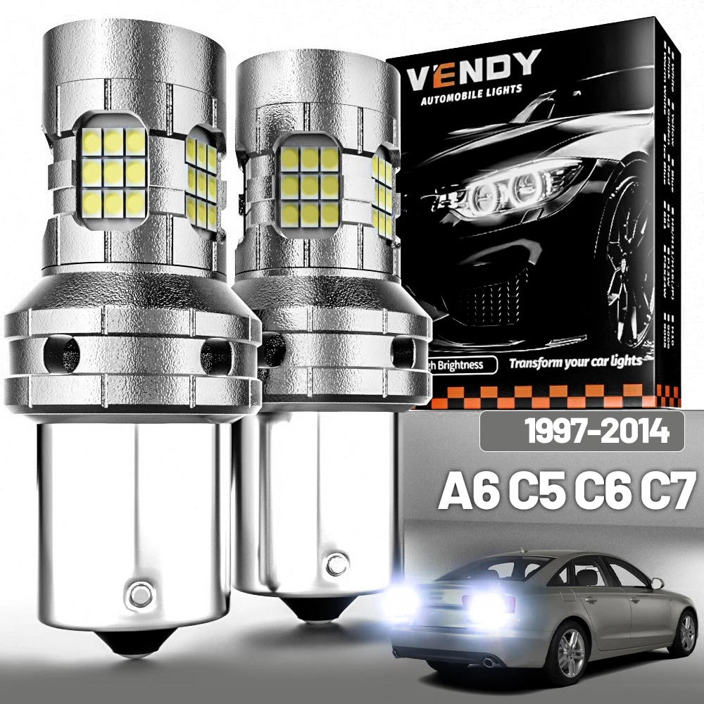 2pcs LED Reverse Light For Audi A6 C5 C6 C7 1997-2014 Backup Lamp 2004 2005 2006 2007 2008 2009 2010 2011 2012 2013 Accessories