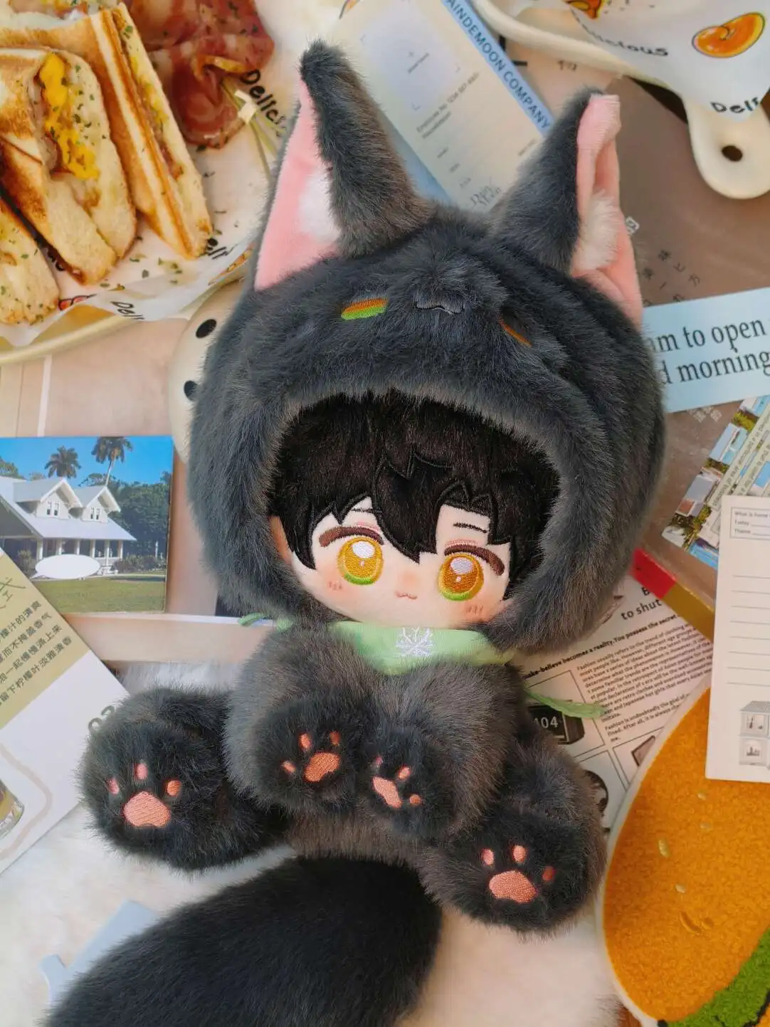 20cm In Stock Love and Deepspace Stuffed Plushie Doll Ear Tail Animal Body Cute Rafayel Sylus Caleb Zayne Xavier Anime Game Toy - view 5