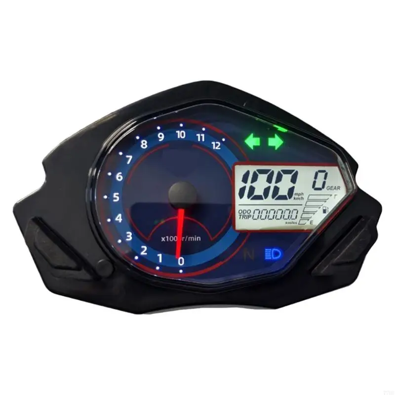 77HF High Precise Digital Speedometer For FT250 TS250CC Motorcycles Featuring Real Time Speed Mileage Tracking and LED Backlight