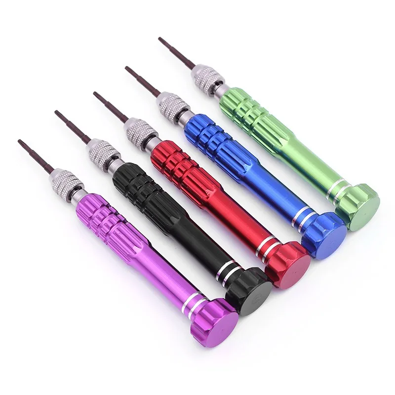 5 in 1 Aluminum Alloy  Screwdriver Set, Manual Multi-Function Repair Tool Kit for Mobile Phone