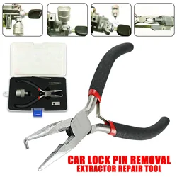 Pliers For Honda Ignition Car Lock Pin Removal Extractor Repair Tool Kit Peg Puller Box Multi Functional Bent Dismountable