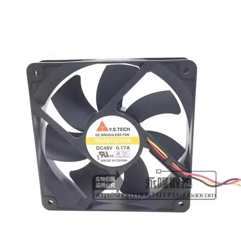 新しい-fd481225hb-12-センチメートル-120-120-25-ミリメートル-48v-017a-サーバー産業用コンピュータ冷却ファン
