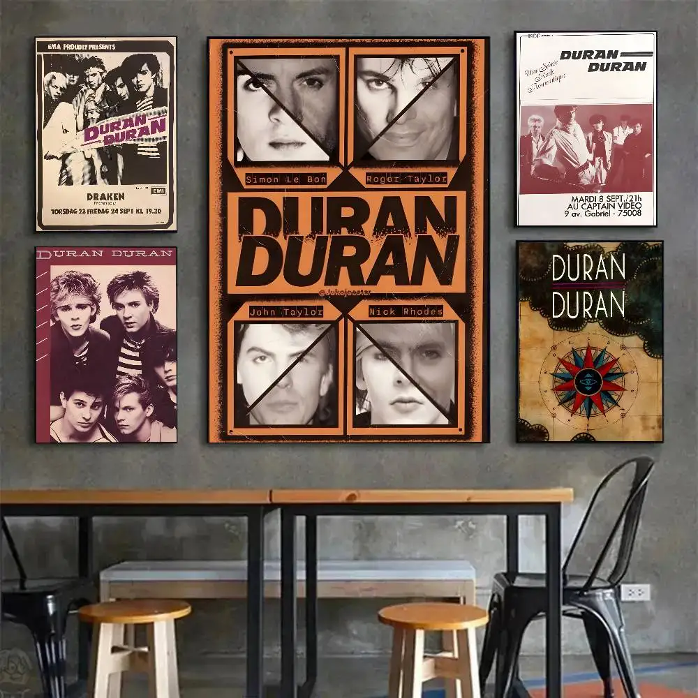 إنجلترا موجة جديدة D-Duran فرقة الموسيقى المشارك قماش اللوحة المشارك مع المطبوعات غرفة نوم المنزل غرفة المعيشة الديكور هدية #3
