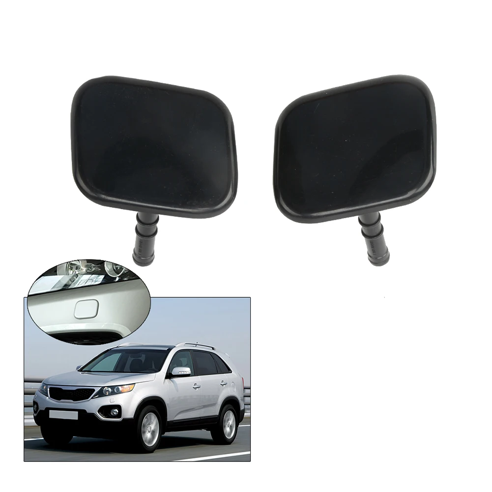 

AA92-For KIA Sorento 2009- 2012 Front Bumper Headlight Head Light Lamp Washer Nozzle Cover Cap Housing Unpainted