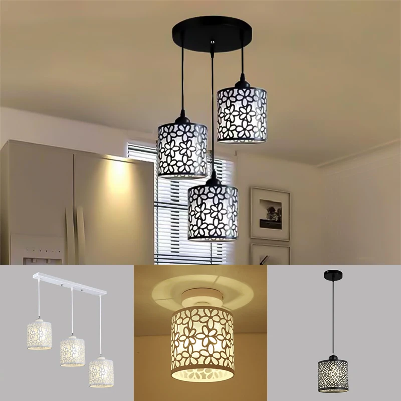 Modern Lamps For The Kitchen Nordic Ceiling Dining Room Hall Pendant Lamp For Bedroom Modern Hanging Light LED Three End E27