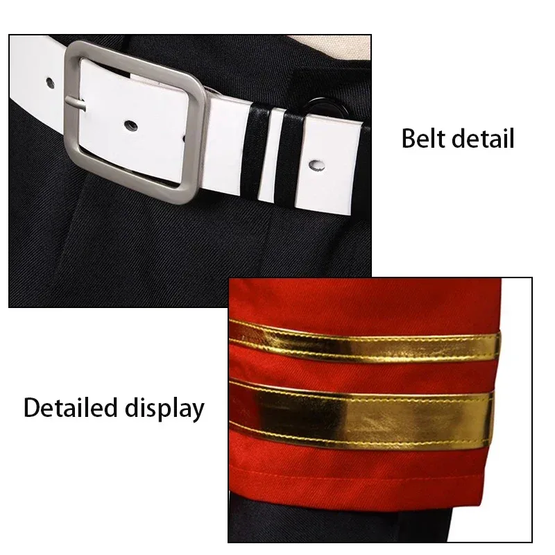 เกม Limbus บริษัท Dante DURANTE ชุดคอสเพลย์อะนิเมะชุดเสื้อผ้ายาวเสื้อแดงฮาโลวีน Carnival เครื่องแต่งกายผู้ชายผู้หญิง