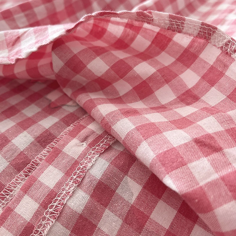Baby Kleinkind Mädchen 2-teiliges Freizeitoutfit Rosa Kariertes Langarmhemd Cartoon-Print Denim-Jeanshose Frühling Herbst Kinderkleidung – Detail 5