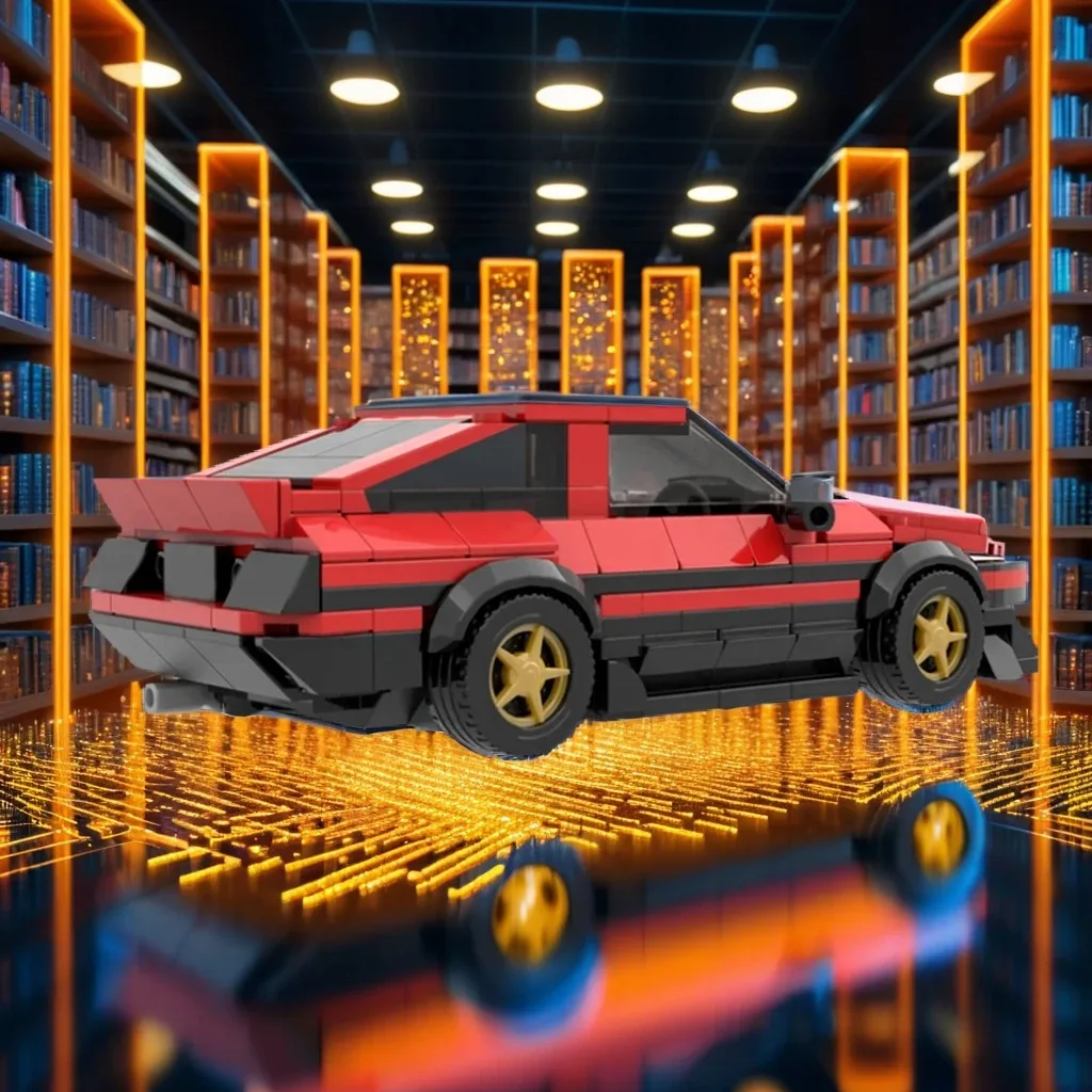 

314 шт. Toyotaer AE86 GT Apex (красный) MOC, классическая модель спортивного автомобиля, образовательные строительные блоки, подарок