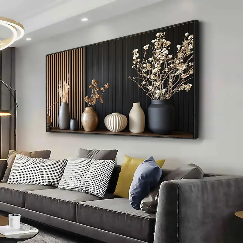 Современный абстрактный постер для гостиной, холст большого размера