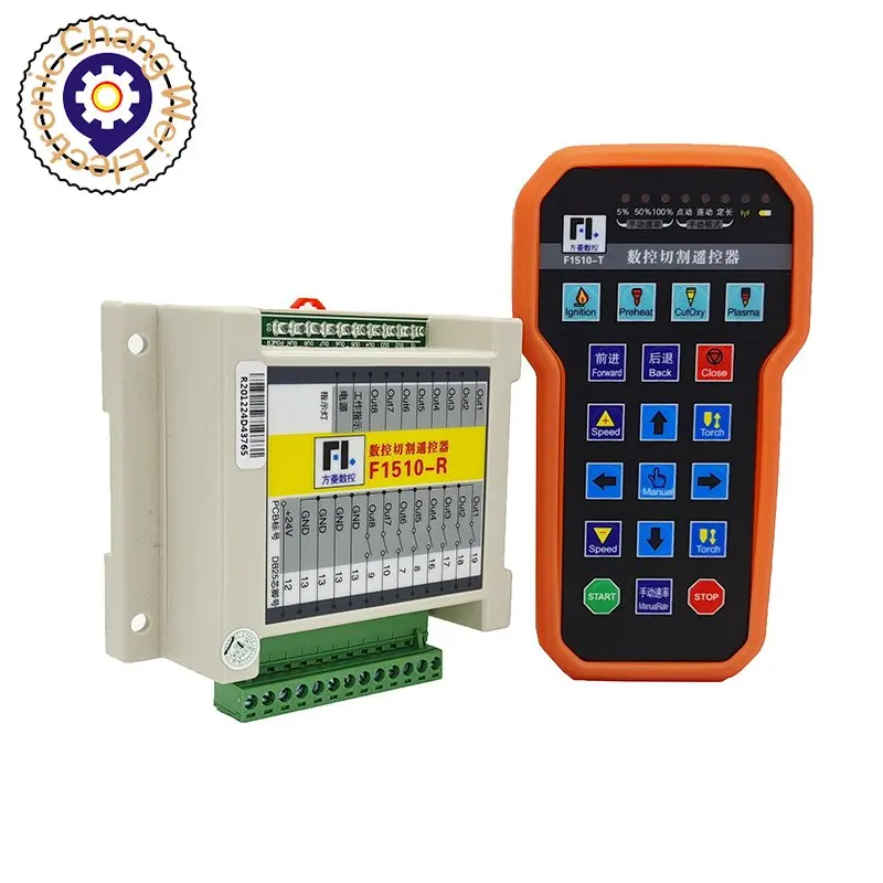 Mando a distancia inalámbrico de Plasma CNC, F1510-R + F1510-T, F2100B, F2100T, F2300A, F2300B, F2300AT, F2500B, último sistema de control