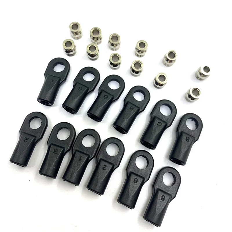 A23G 12Pcs 5347 Rod End Ball Joint General Trolley Ball Sets for 1/10 Traxxas E-REVO REVO SUMMIT