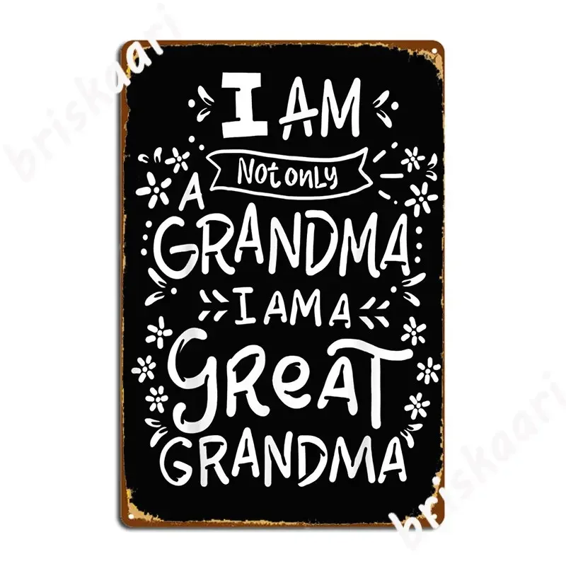 Great Grandma Grandmother Metal Plaque Poster Mural Painting personalized Club Bar Wall pub Tin sign Posters