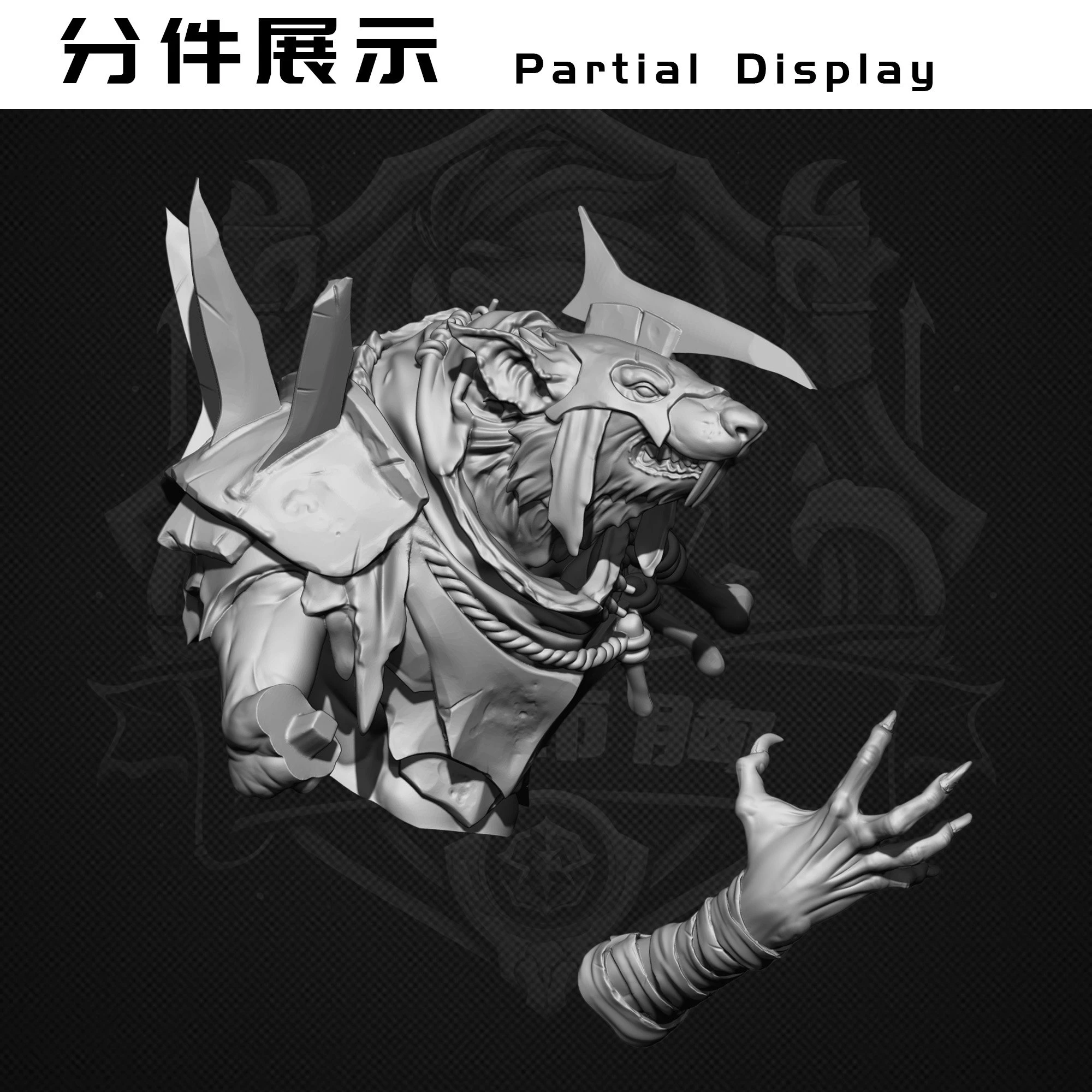 1/10 bust D1-10 flesh color resin  Uncolored and unassembled mold figure model ornament