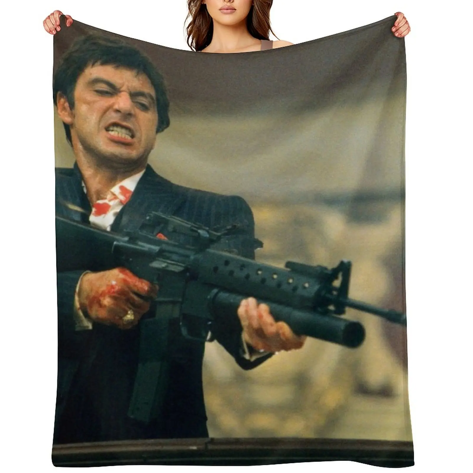 

Scarface Throw Blanket Thermal Thin Sofa For Baby Blankets