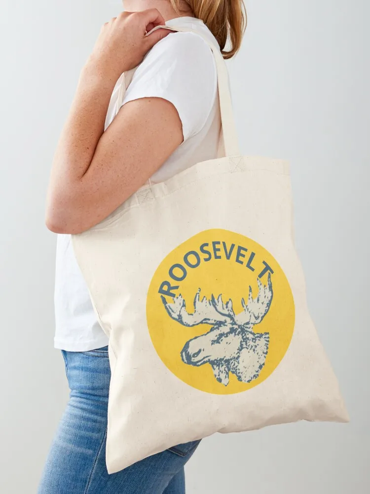 

Teddy Roosevelt Bull Moose Party Tote Bag shopping bags foldable Lady bags tote bag canvas Handbags