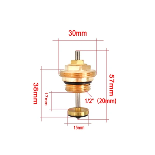 Imagen 2 del producto Colector de calefacción de suelo, accesorios de interruptor de volante manual, interruptores de válvula de Control de temperatura automático de radiador con mango blanco, 1/5/10