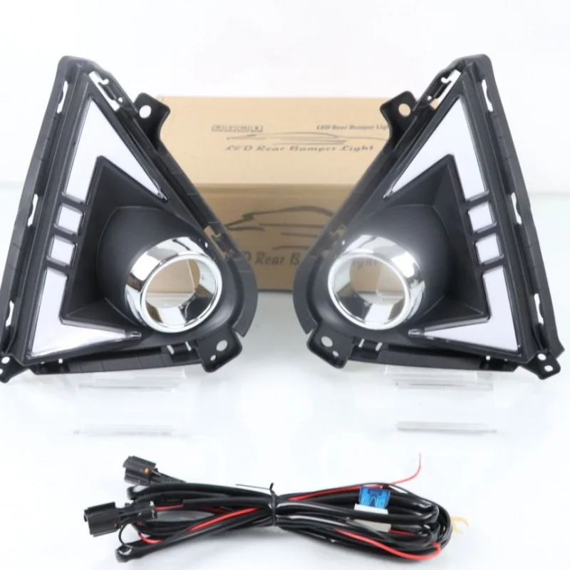 

SAARSuitable20-21Элегантные акцентные дневные ходовые огни AccentModified Передние противотуманные фары Дневные ходовые белые огни Turn Yellow Li