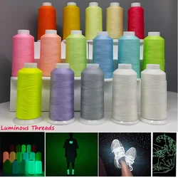 1pcs 150D Luminous Embroidery Sewing Thread Glow In The Dark Sewing Machine DIY Sewing Threads Handmade Accessory Craft Supplies