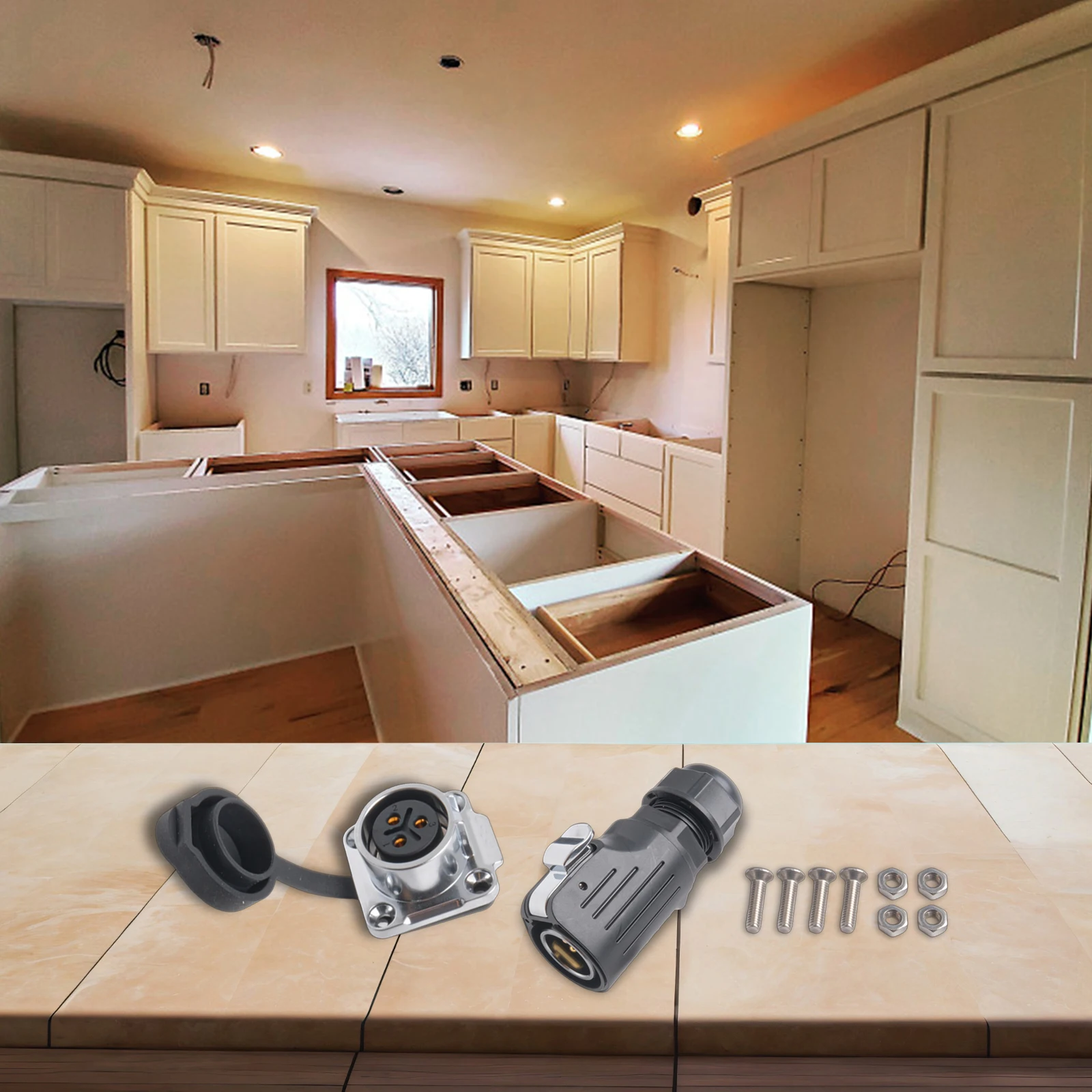 

Электрический разъем для сложных условий эксплуатации 70*38 мм, IP68, фланцевая розетка, медный сплав, позолоченные контакты, силиконовое уплотнительное кольцо