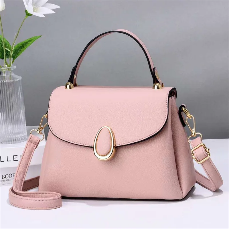 

Solid Pu Leather Women Handbags Large Capacity Flap Crossbody Bag Female Commute Messenger Shoulder Pack Lady Casual Bolsa