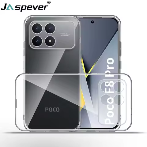 Ultra Thin Silicone Soft Case For Xiaomi Poco F8 F7 Ultra F6 F5 Pro F4 F3 GT Clear Transparent Shockproof Shell TPU Slim Cover