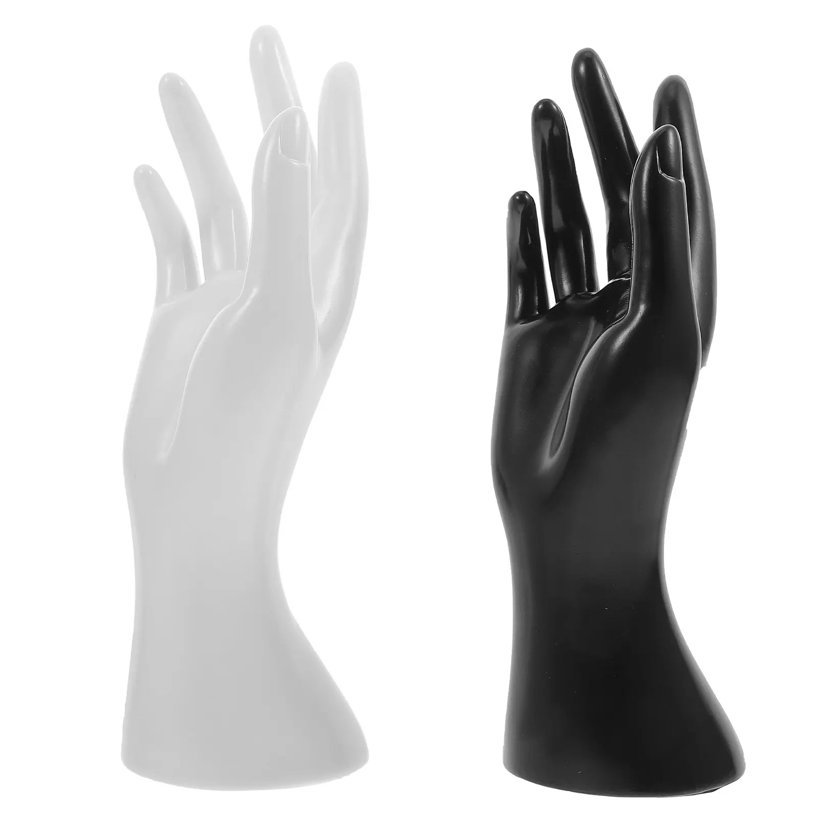 

2Pcs Hand Statue Jewelry Storage Holder Bracelet Ring Display Rack Clear Acrylic Stand Perfect for Home Trade Show Wedding Gift