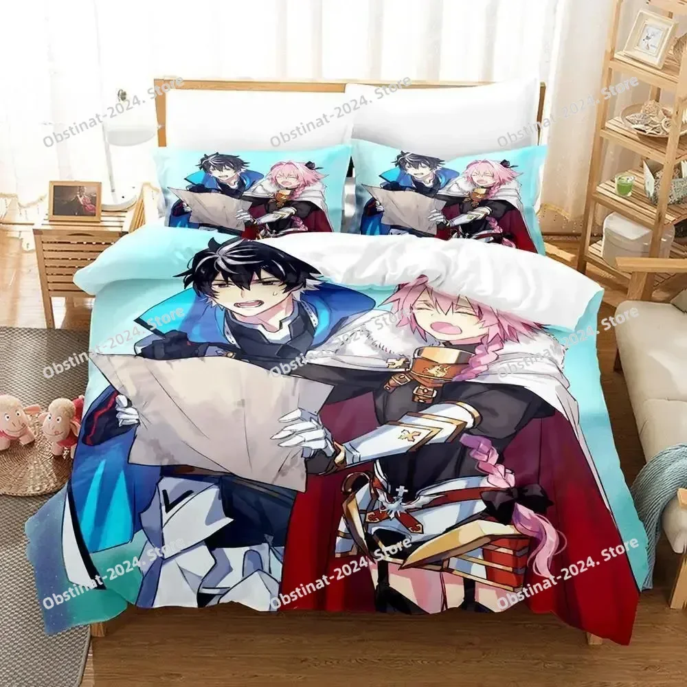 New Anime Fate - Astolfo Bedding Set Printed Bed Set With Pillowcase Bed Duvet Cover Soft Single Double Queen Super King Size