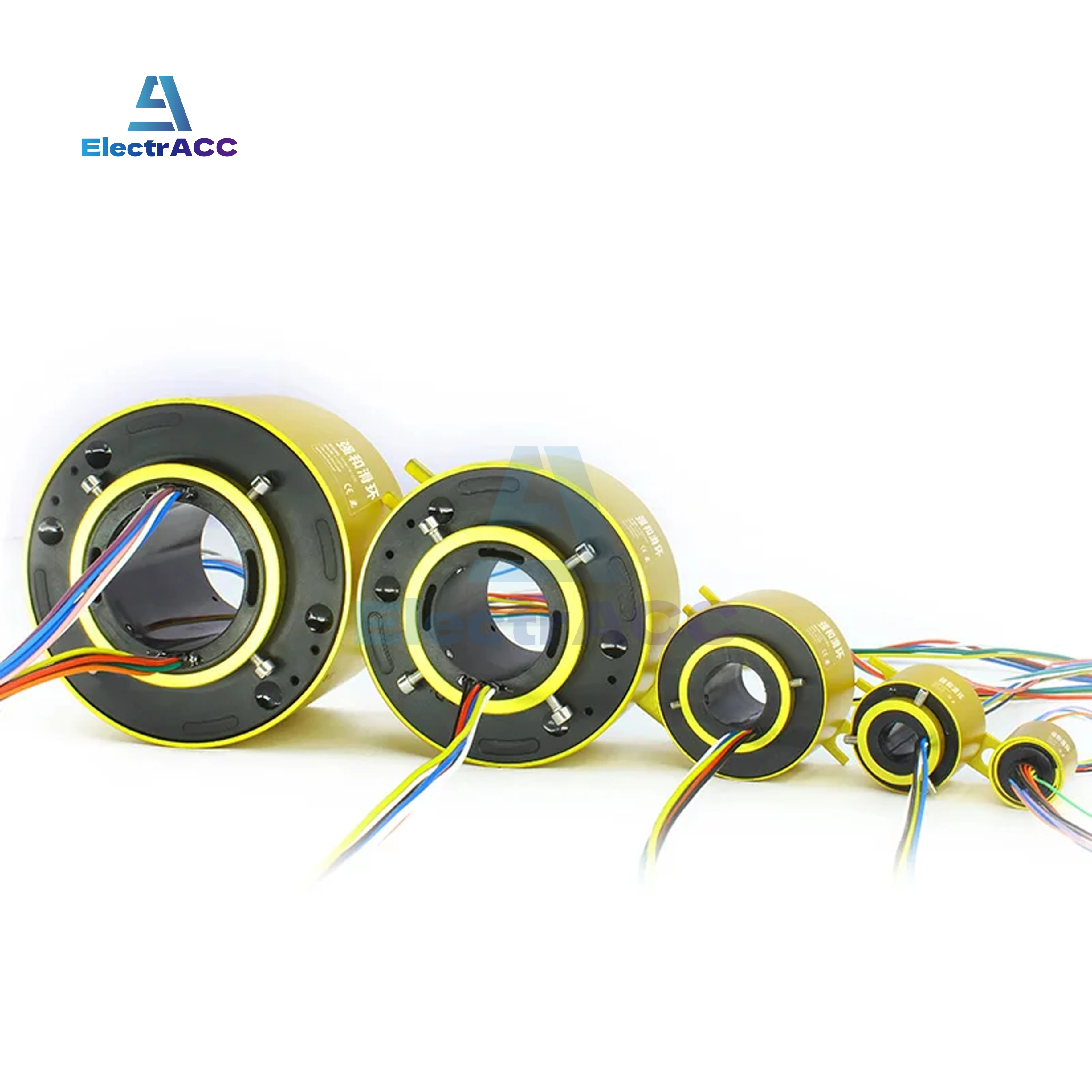 Slip Ring Through Hole Conductive Slip Ring Hollow Collector Ring Inner Diameter Conducting Ring 2 4 6 8 12 Road Rotary Joint