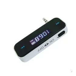 3.5mm FM Transmitter for Car with Hands-Free MP3 Player Wireless Music Audio Adapter For iPhone Samsung Android LCD Display