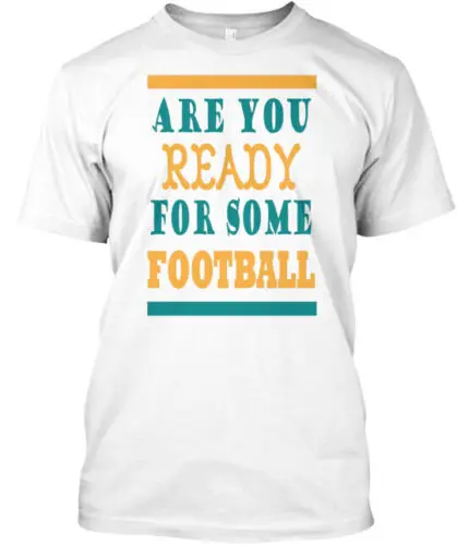 Teal & Gold Football T-Shirt Made in the USA Size S to 5XL