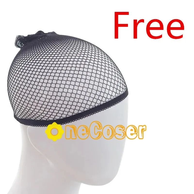 Miyabi Cosplay-Perücke, Spiel Zenless Zone Zero, schwarzes langes Haar, hitzebeständiges Faserhaar + Perückenkappenabschnitt 6, Halloween-Party-Mädchen