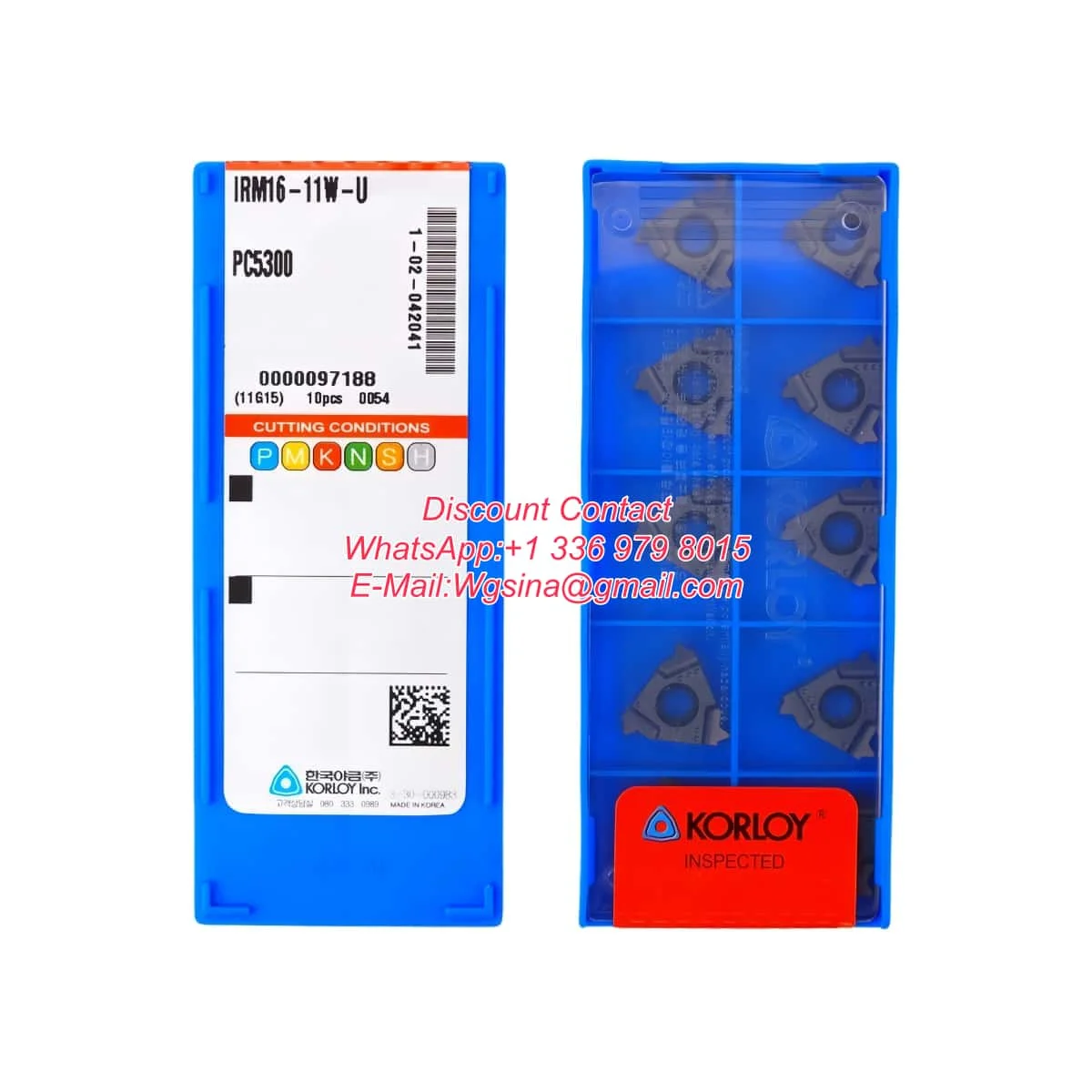 

KORLOY оригинальный IRM16 AG55 ISO NPT PC9030 AG60 токарный станок с ЧПУ, резьба, токарные твердосплавные вставки, лезвия, вставка для тенирования