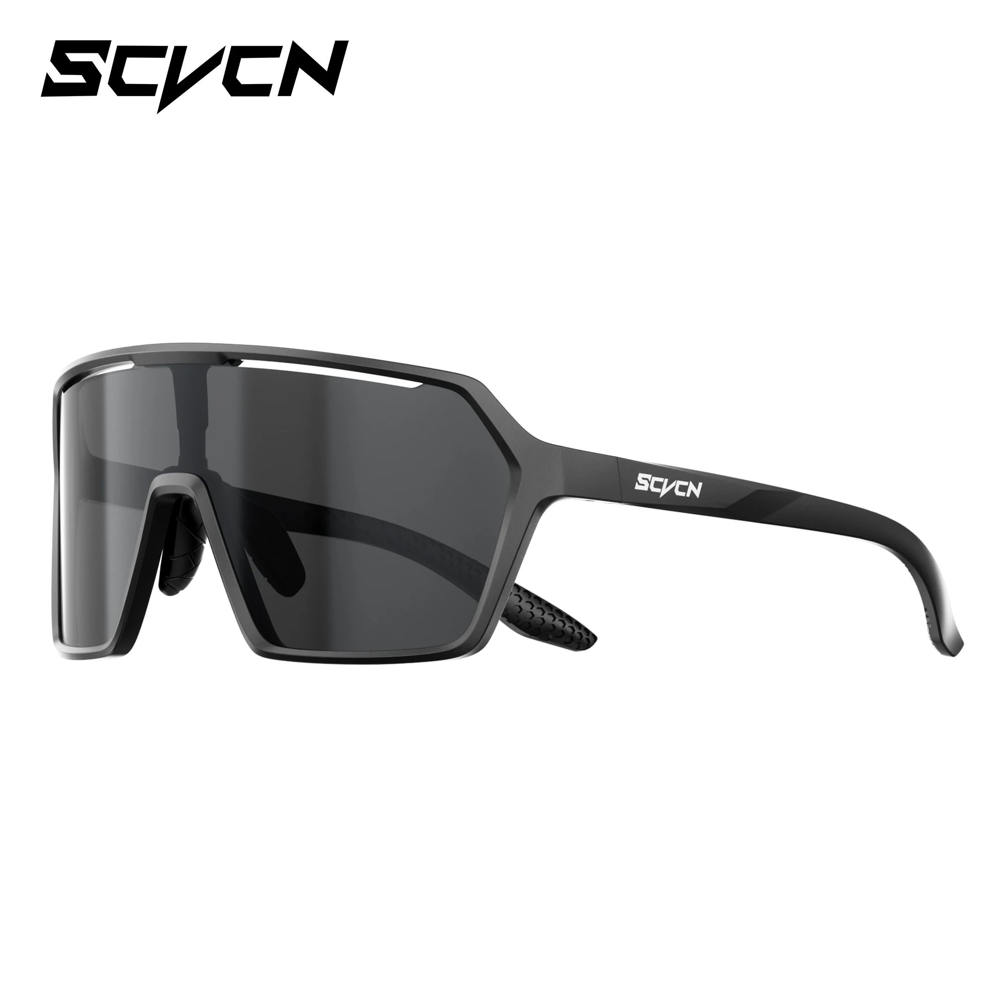 SCVCN Photochrome Sonnenbrille für Herren, Fahrradbrille UV400n, Damen-Fahrbrille, MTB-Rennrad-Sportbrille, Laufbrille