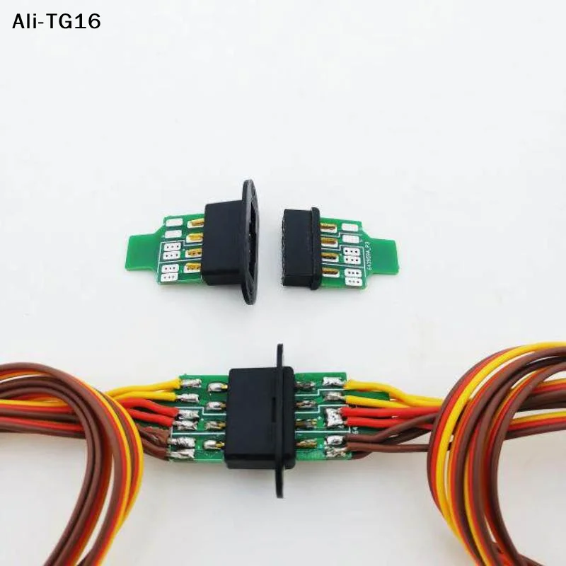 

【Y11】2Pcs Turbine Jet Parts Vtol Plugs MPX8 Male And Female Adapters With Soldering Board For RC Airplane Accessories